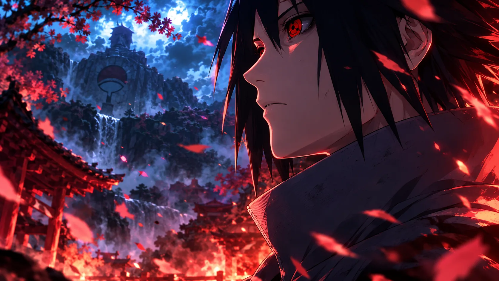 Reinterpretación final: Sasuke bajo la luna