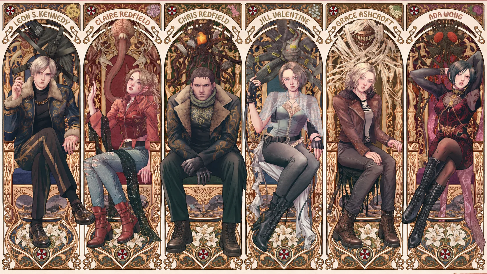 Reinterpretación final: Retratos art nouveau