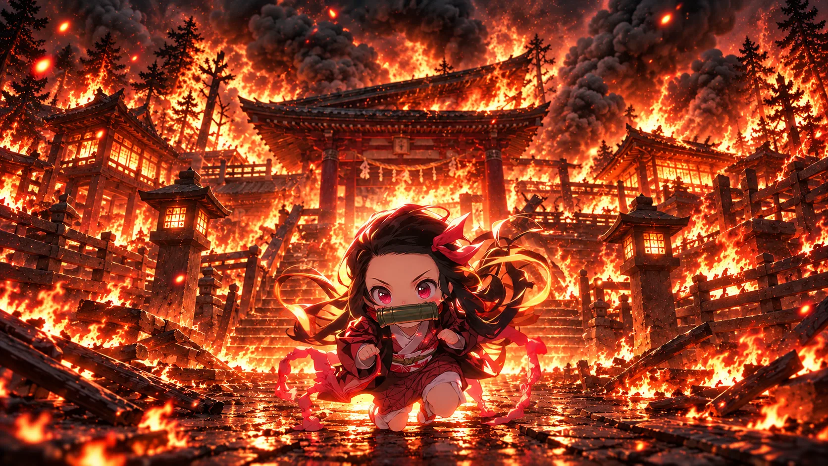 Wallpaper editado de Demon Slayer