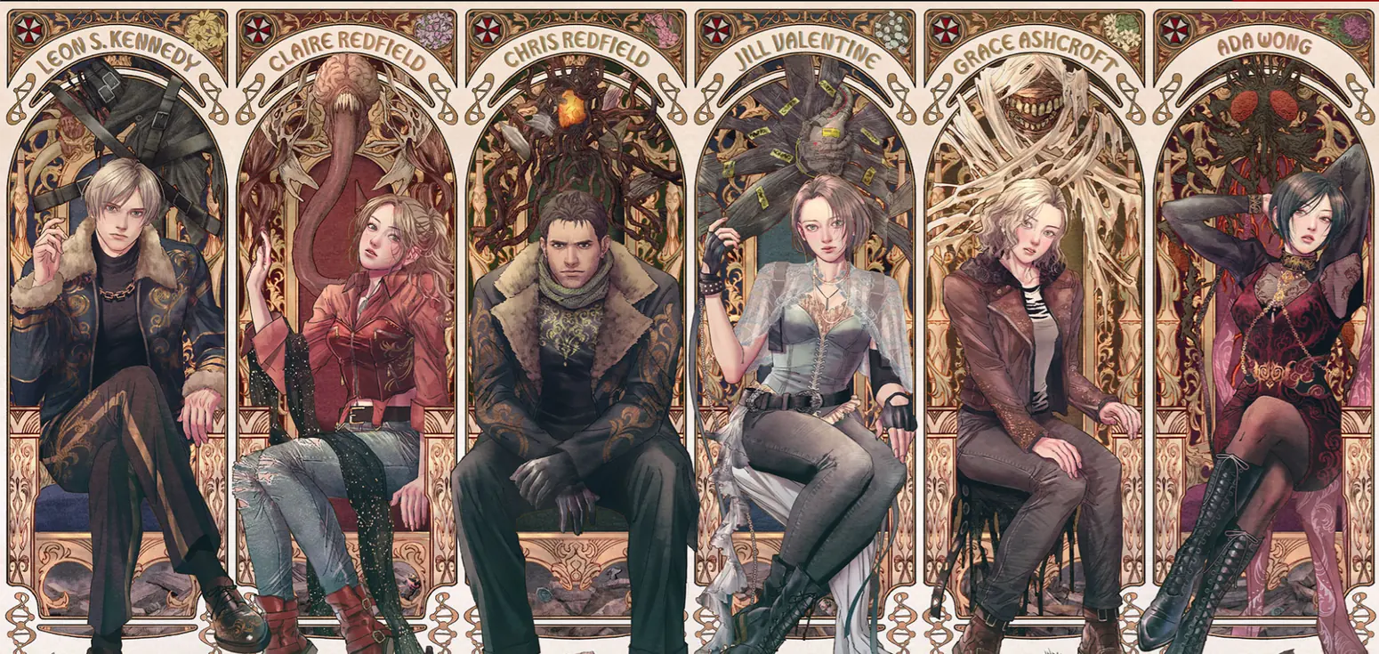 Imagen original de referencia: Retratos art nouveau