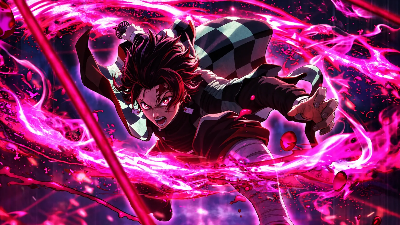 Resultado de la edición: Tanjiro en torbellino